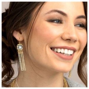 Spartina 449 Jewelry - Spartina 449 NEW Pearlescent Gold Fringe Earrings Spartina 449 Jewelry - Spartina 449 NEW Pearlescent Gold Fringe Earrings